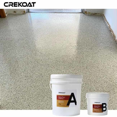 Mùi thấp Polyaspartic Floor Flake Gloss giữ lại kết thúc bóng trong thời gian