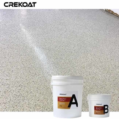 Epoxy Polyaspartic bê tông lớp phủ với mảng trang trí thạch anh cho một cái nhìn độc đáo
