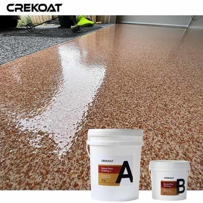 Lớp phủ sàn Epoxy Flake thấp VOC Cung cấp sự pha trộn độc đáo của các mảnh nhiều màu sắc