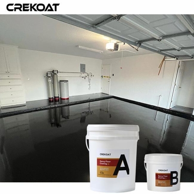 Lớp phủ sàn epoxy kim loại màu đỏ và đen liền mạch Yêu cầu bảo trì thấp