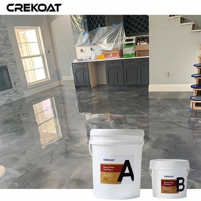Kháng trượt Metallic Silver Epoxy sàn bền lâu cho nhà ở và thương mại