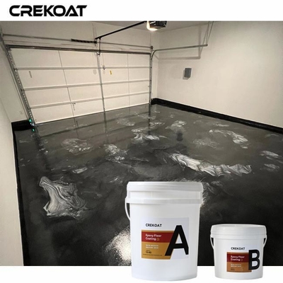 Lớp phủ sàn Epoxy kim loại bóng mượt hoặc bột kim loại để thêm ánh sáng lấp lánh