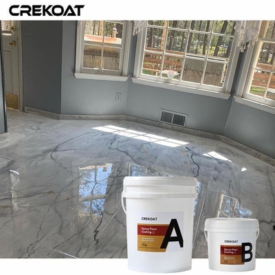 Low Smell White Metallic Epoxy Floors Coating Tùy chọn kết cấu chống trượt cho an toàn