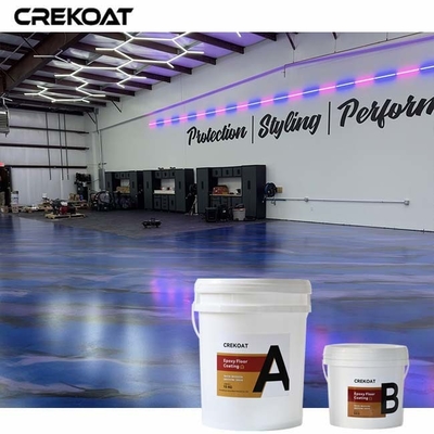 Hiệu ứng 3D tuyệt vời Lớp phủ sàn epoxy kim loại cho sàn bê tông hiện có