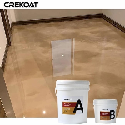 Lớp phủ sàn epoxy kim loại có thể tùy chỉnh được tạo ra bởi các sắc tố kim loại trong nhựa trong