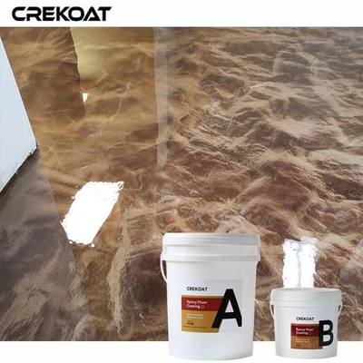 Lớp phủ sàn epoxy kim loại có thể tùy chỉnh được tạo ra bởi các sắc tố kim loại trong nhựa trong