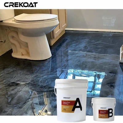 Hiệu ứng 3D tuyệt vời Lớp phủ sàn epoxy kim loại cho sàn bê tông hiện có
