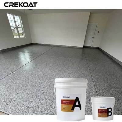 Lớp phủ sàn 3D Epoxy nhúng các mảnh kim loại để tạo hiệu ứng bóng mờ