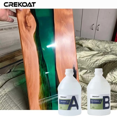 Lớp gỗ rõ ràng Epoxy chữa trị để kết thúc cao bóng chống vàng