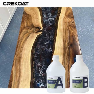Bảo trì thấp Clear Epoxy Resin Table Top Kháng hóa học cao