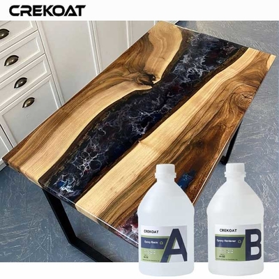 Bảo trì thấp Clear Epoxy Resin Table Top Kháng hóa học cao