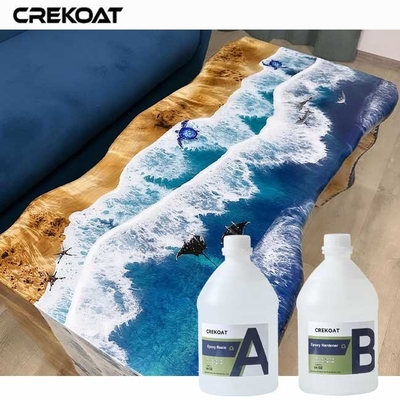Các vết trầy xước nhỏ trên bàn Epoxy không màu vàng công thức cho độ rõ ràng lâu dài