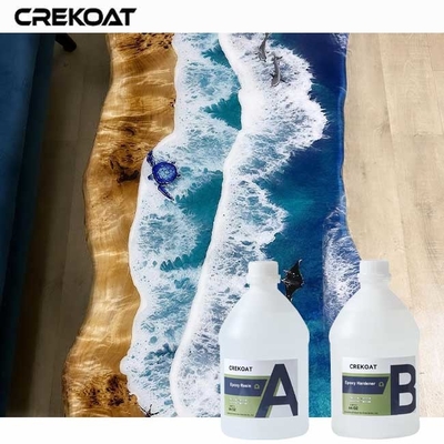 Các vết trầy xước nhỏ trên bàn Epoxy không màu vàng công thức cho độ rõ ràng lâu dài