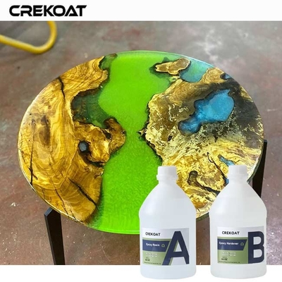 Chất nhựa epoxy rõ ràng cho bàn với màu sắc sinh động