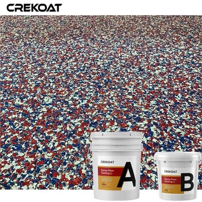 Garages Terraces Lớp phủ sàn nhựa Epoxy trang trí với nhiều màu sắc