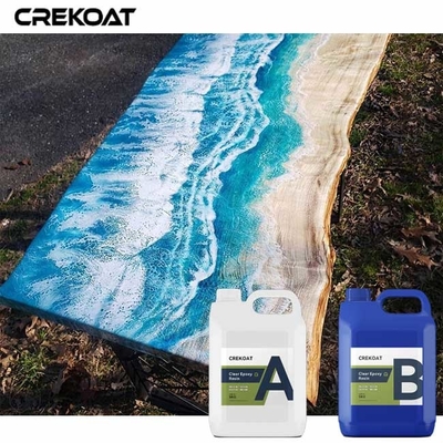Nghệ thuật Clear Coat Epoxy Cho Bàn Đặt Dòng Dầu Dòng Dòng Dòng Dòng