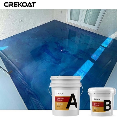 Lớp phủ sàn Epoxy kim loại liền mạch chống bụi bẩn và chất lỏng